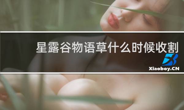 星露谷物语草什么时候收割