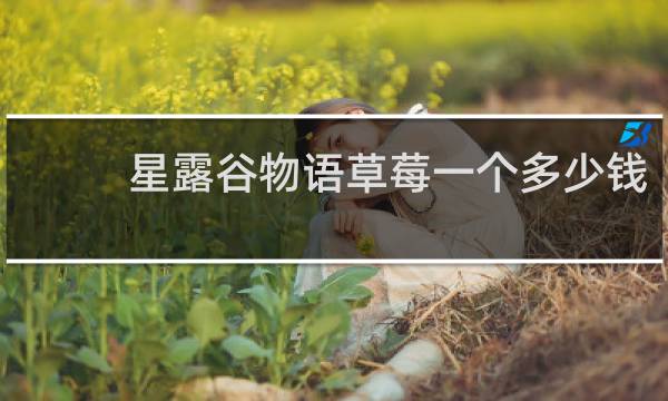 星露谷物语草莓一个多少钱