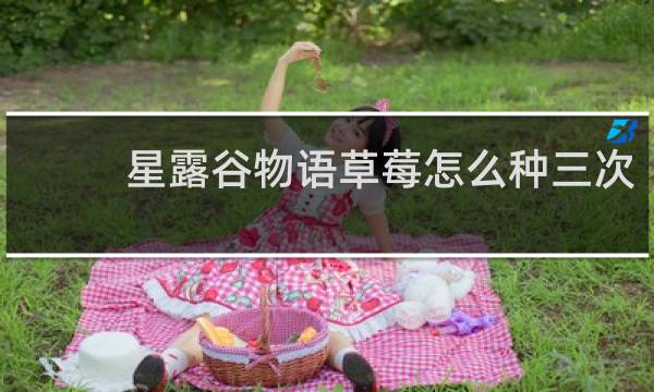 星露谷物语草莓怎么种三次