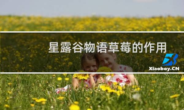 星露谷物语草莓的作用
