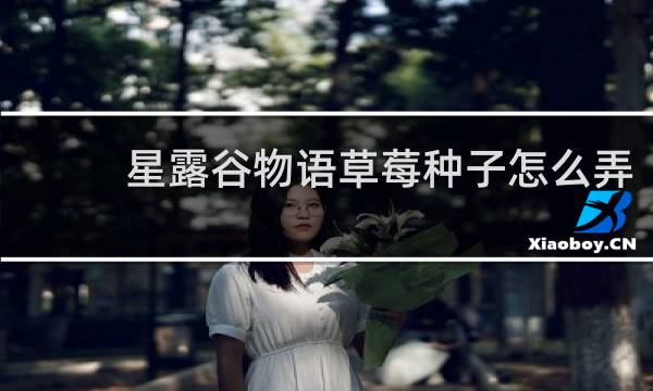 星露谷物语草莓种子怎么弄