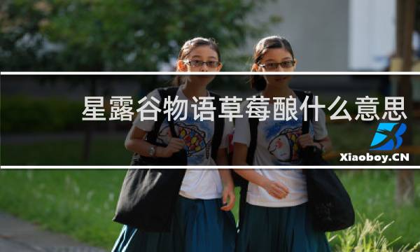 星露谷物语草莓酿什么意思
