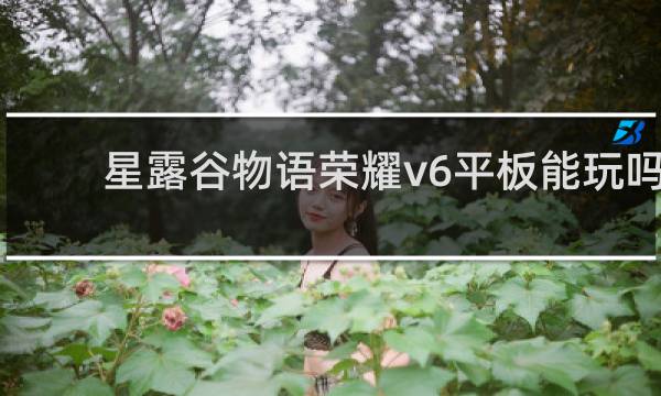 星露谷物语荣耀v6平板能玩吗