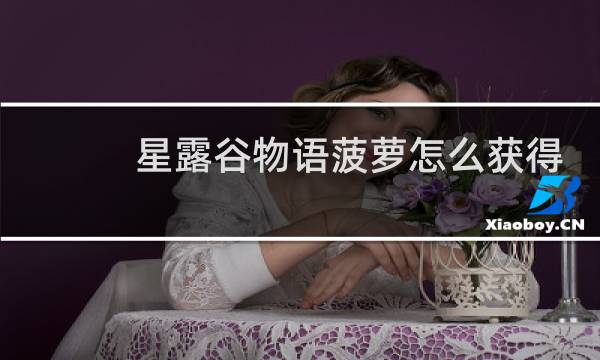 星露谷物语菠萝怎么获得