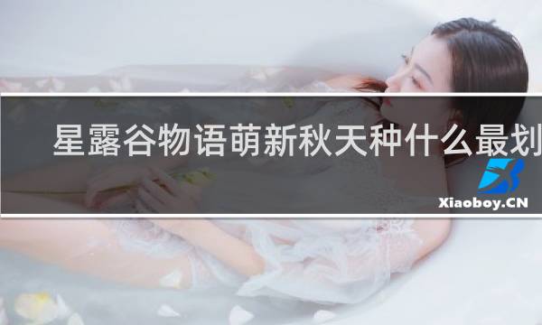 星露谷物语萌新秋天种什么最划算