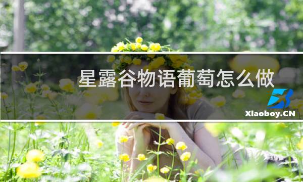 星露谷物语葡萄怎么做