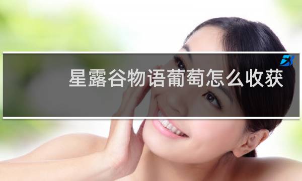 星露谷物语葡萄怎么收获