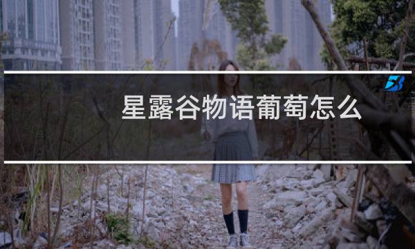 星露谷物语葡萄怎么