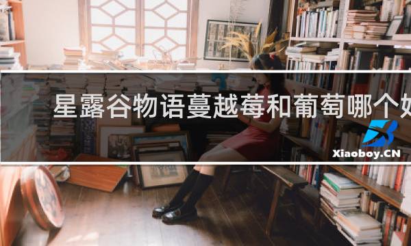 星露谷物语蔓越莓和葡萄哪个好