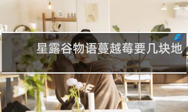 星露谷物语蔓越莓要几块地