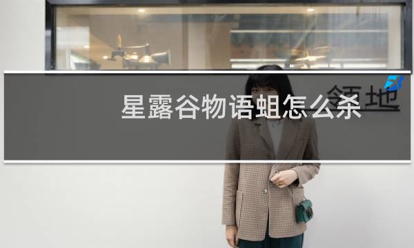 星露谷物语蛆怎么杀