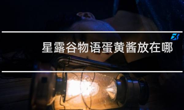 星露谷物语蛋黄酱放在哪