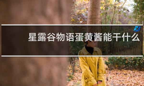 星露谷物语蛋黄酱能干什么