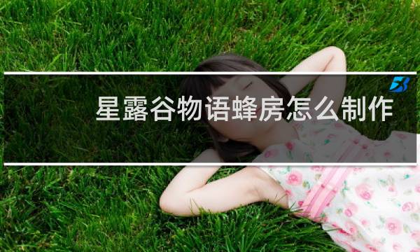 星露谷物语蜂房怎么制作