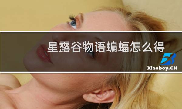 星露谷物语蝙蝠怎么得