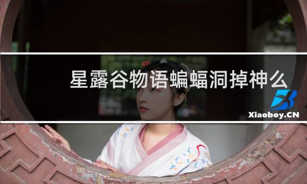 星露谷物语蝙蝠洞掉神么