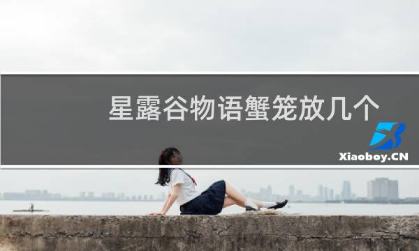 星露谷物语蟹笼放几个