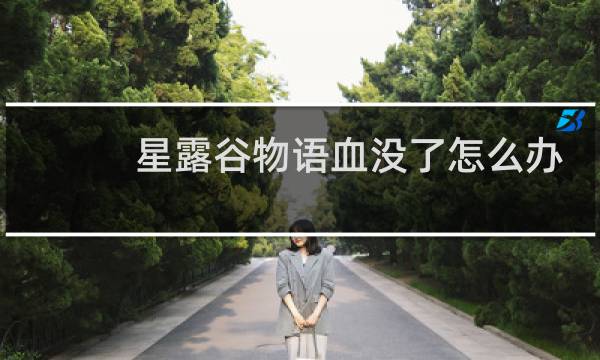 星露谷物语血没了怎么办