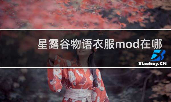 星露谷物语衣服mod在哪