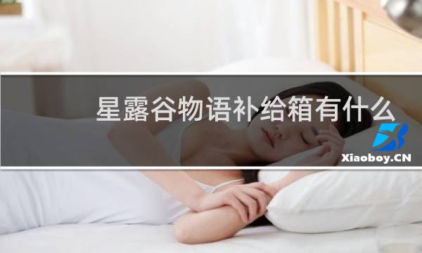 星露谷物语补给箱有什么