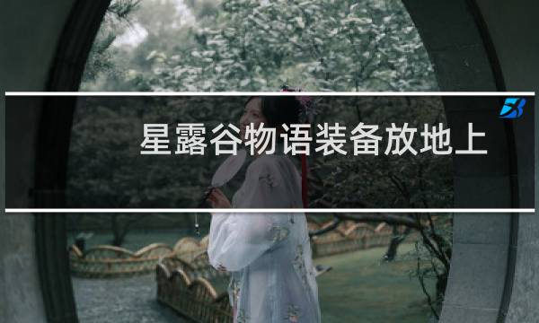 星露谷物语装备放地上