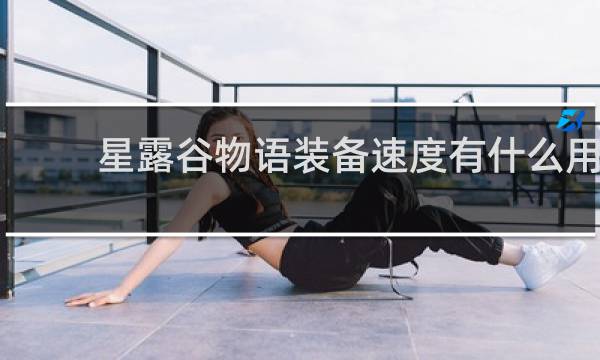 星露谷物语装备速度有什么用