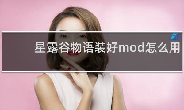 星露谷物语装好mod怎么用