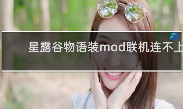 星露谷物语装mod联机连不上