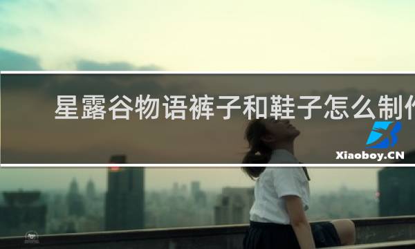 星露谷物语裤子和鞋子怎么制作