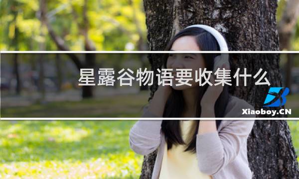 星露谷物语要收集什么