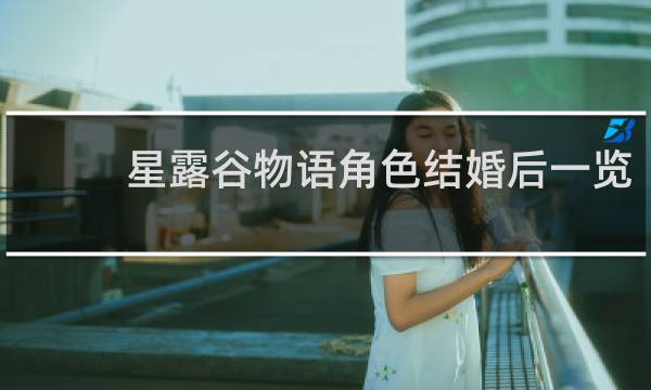 星露谷物语角色结婚后一览