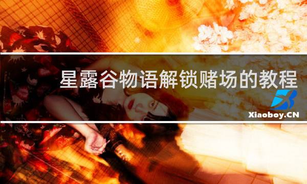 星露谷物语解锁赌场的教程