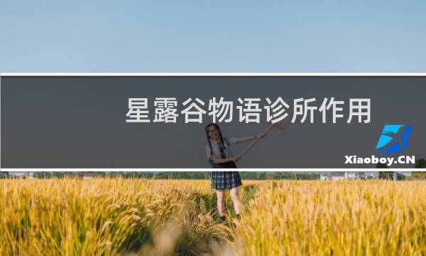 星露谷物语诊所作用