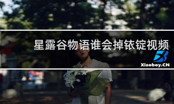 星露谷物语谁会掉铱锭视频