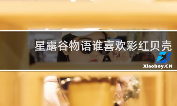 星露谷物语谁喜欢彩红贝壳