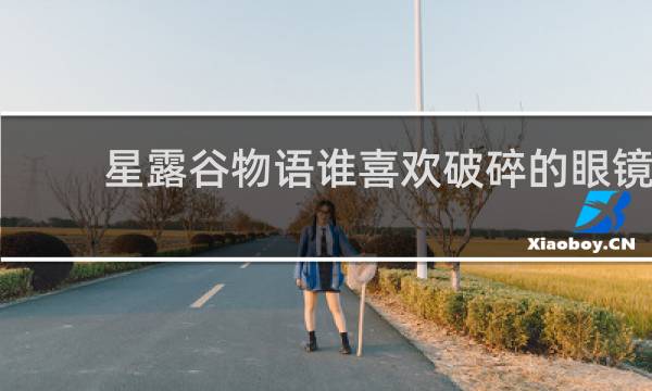 星露谷物语谁喜欢破碎的眼镜