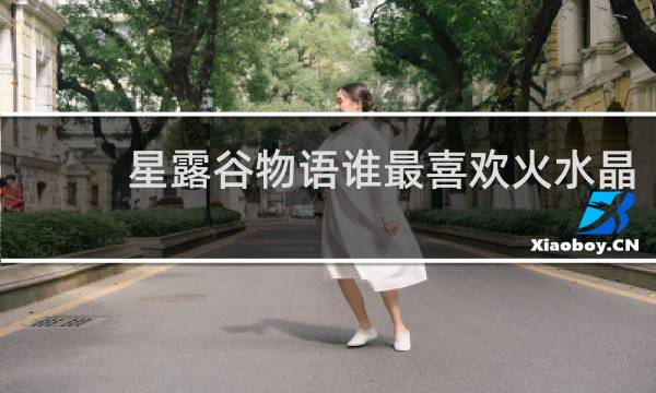 星露谷物语谁最喜欢火水晶