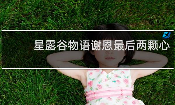 星露谷物语谢恩最后两颗心