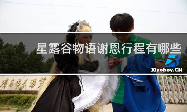 星露谷物语谢恩行程有哪些