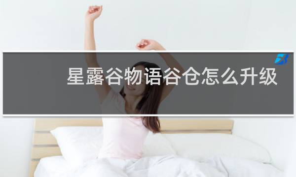 星露谷物语谷仓怎么升级