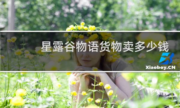 星露谷物语货物卖多少钱
