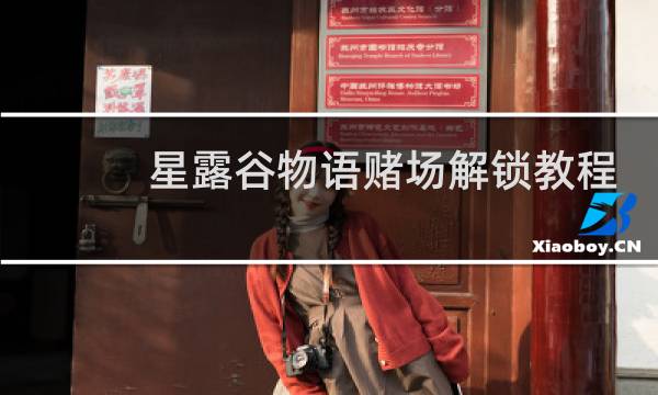 星露谷物语赌场解锁教程