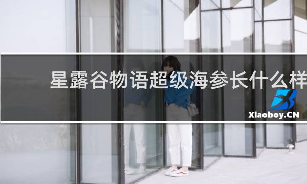 星露谷物语超级海参长什么样