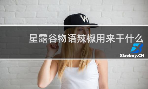 星露谷物语辣椒用来干什么