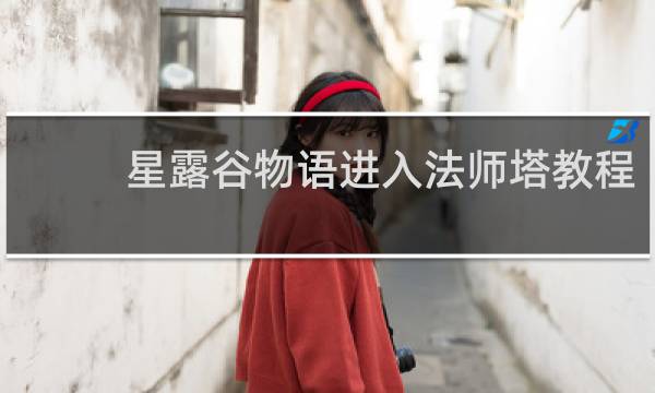 星露谷物语进入法师塔教程