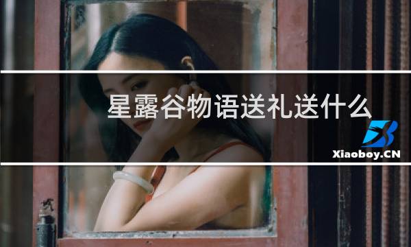 星露谷物语送礼送什么