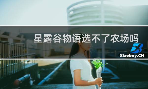 星露谷物语选不了农场吗