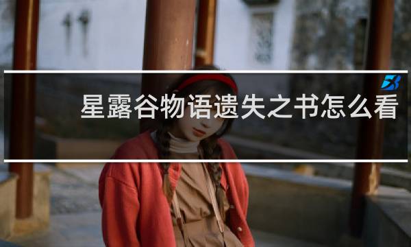 星露谷物语遗失之书怎么看