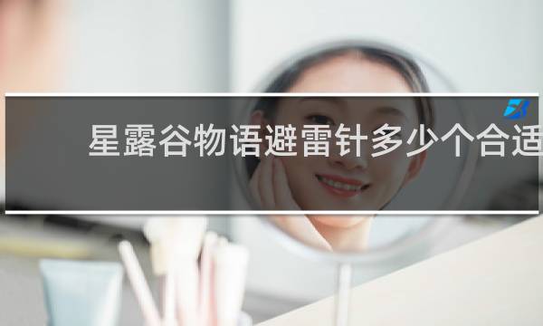 星露谷物语避雷针多少个合适