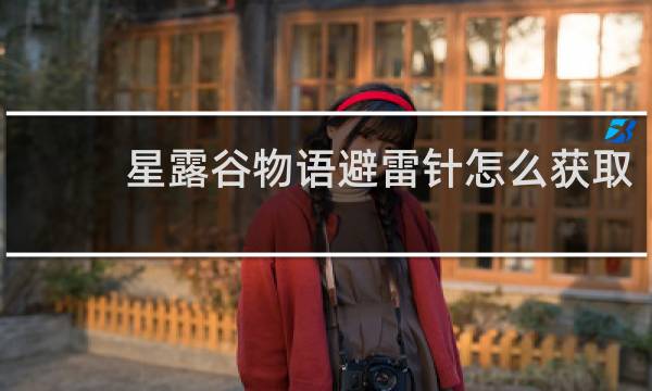 星露谷物语避雷针怎么获取